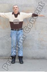 Whole Body Head Man T poses Casual Slim Overweight Street photo references